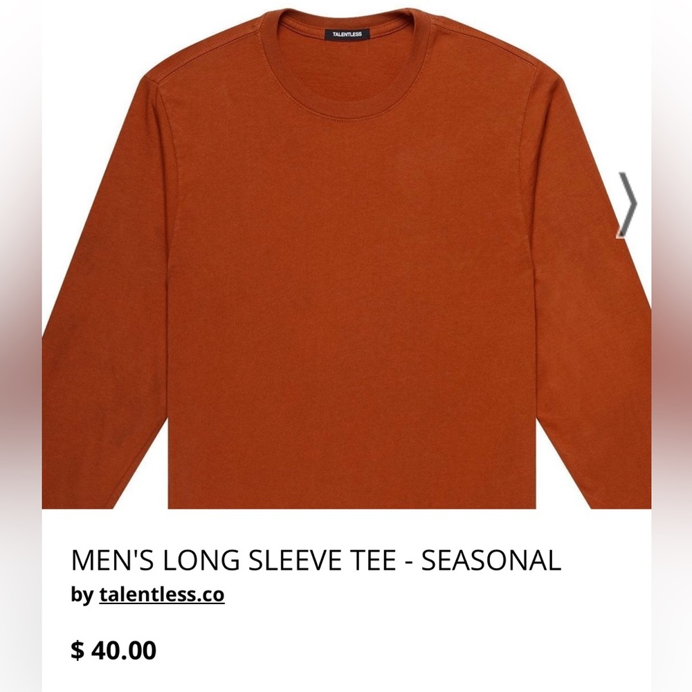 TALENTLESS ORANGE LONG-SLEEVE